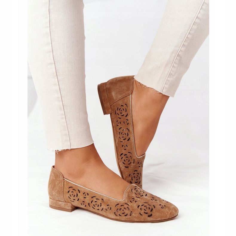 Prolamované mokasíny Sergio Leone BL627 červená hnědý 2