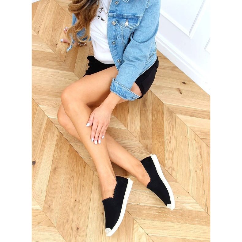 Černé dámské espadrilky 7105 Black černá 2
