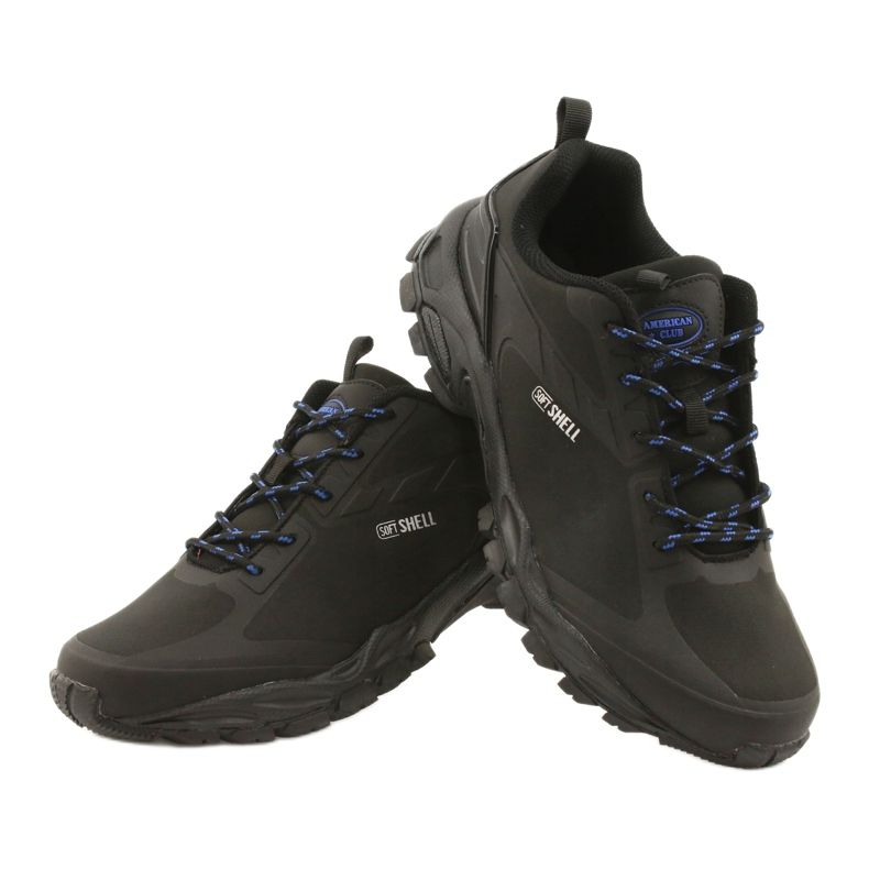 American Club Sportovní obuv ADI svázaná americká vodotěsná soft-shell HL17 černá modrý 3