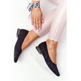 Balerínky na stříbrném podpatku Vinceza 21-10601 černá vícebarevný 1