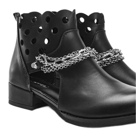 Černé kotníkové boty Gracela černá 3