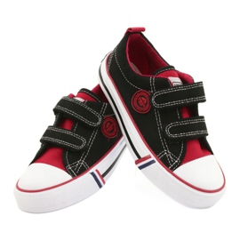 Americké dětské tenisky American Club LH62 na suchý zip černé barvy černý 3