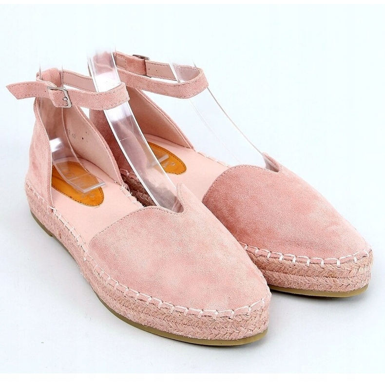 Dámské espadrilky s vykrojeným růžovým 1219 Pink 1