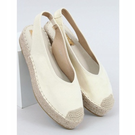 Žluté espadrilky s otevřenými podpatky, žluté M-518 žluté žluť 1