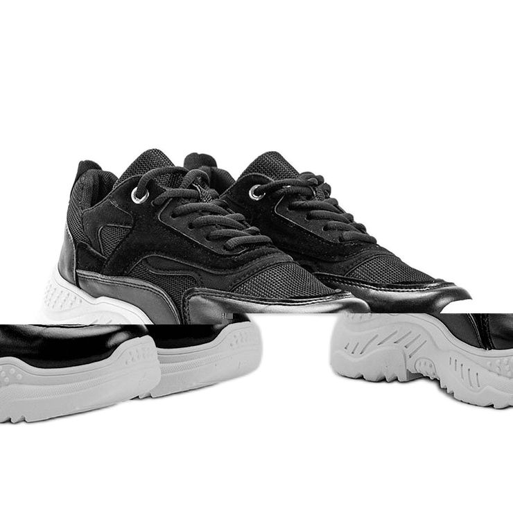 Černé tenisky se silnou Kail podrážkou černá 1