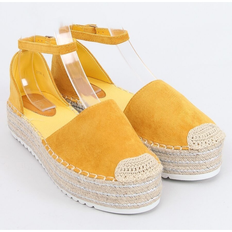 Medové sandály Espadrilles 2138 Yellow žluť 1