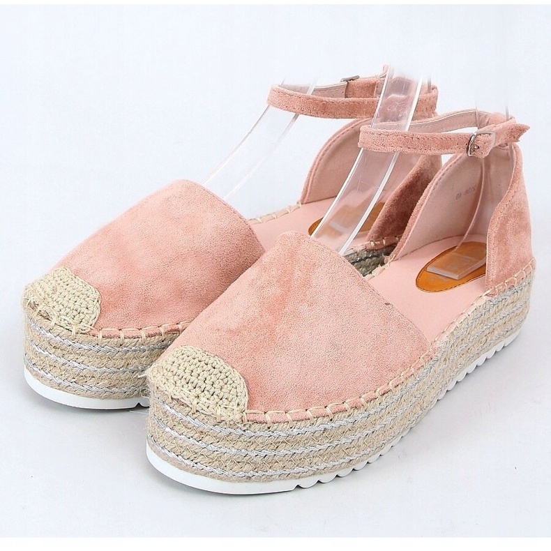 Espadrilky, sandály růžové 2138 Růžové růžový 1