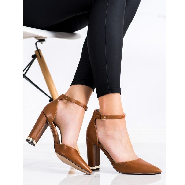 Diamantique Stylová čerpadla ve Spitzu hnědý 2