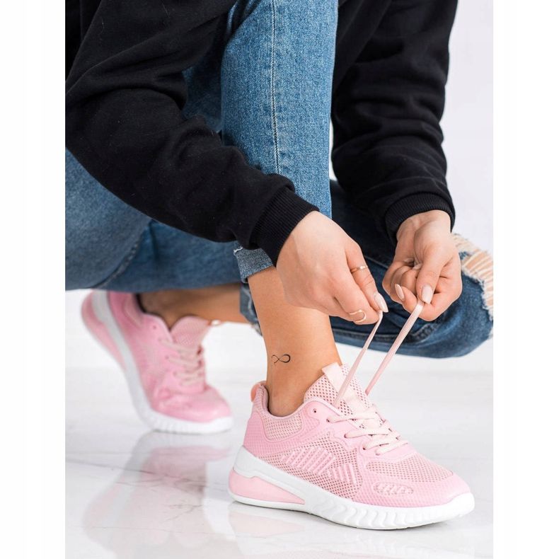 SHELOVET Prolamované sportovní boty růžový 1