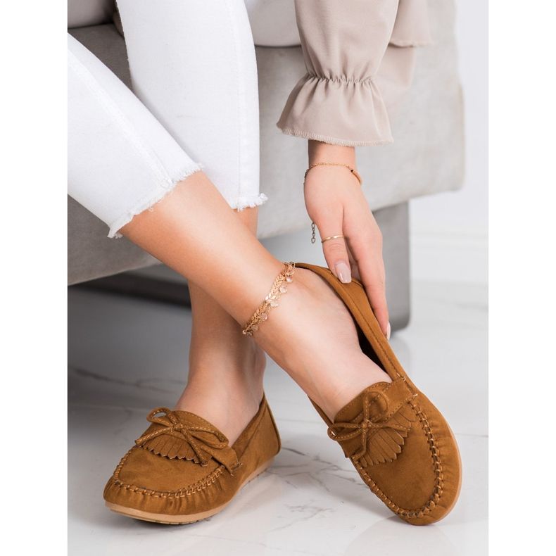 Diamantique Klasické hnědé mokasíny hnědý 1