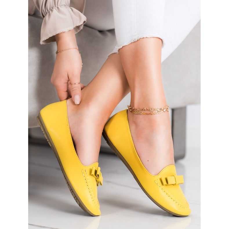 SHELOVET Žlutí páni s eko kůží žlutá 1