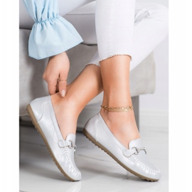 Queentina Elegantní mokasíny s kubickým zirkonem stříbrný 1