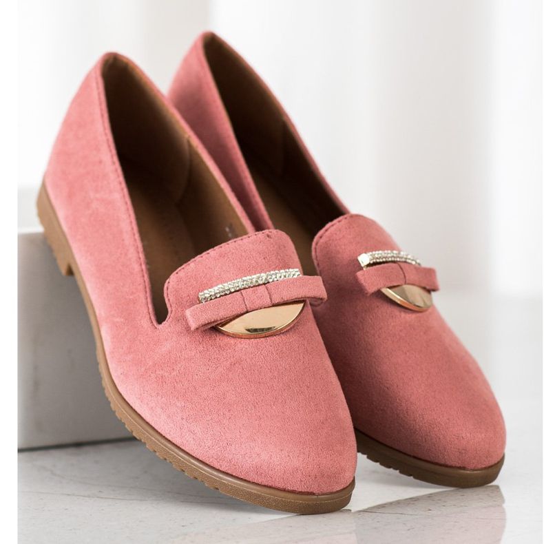 SHELOVET Elegantní páni s kubickými zirkony růžový 2