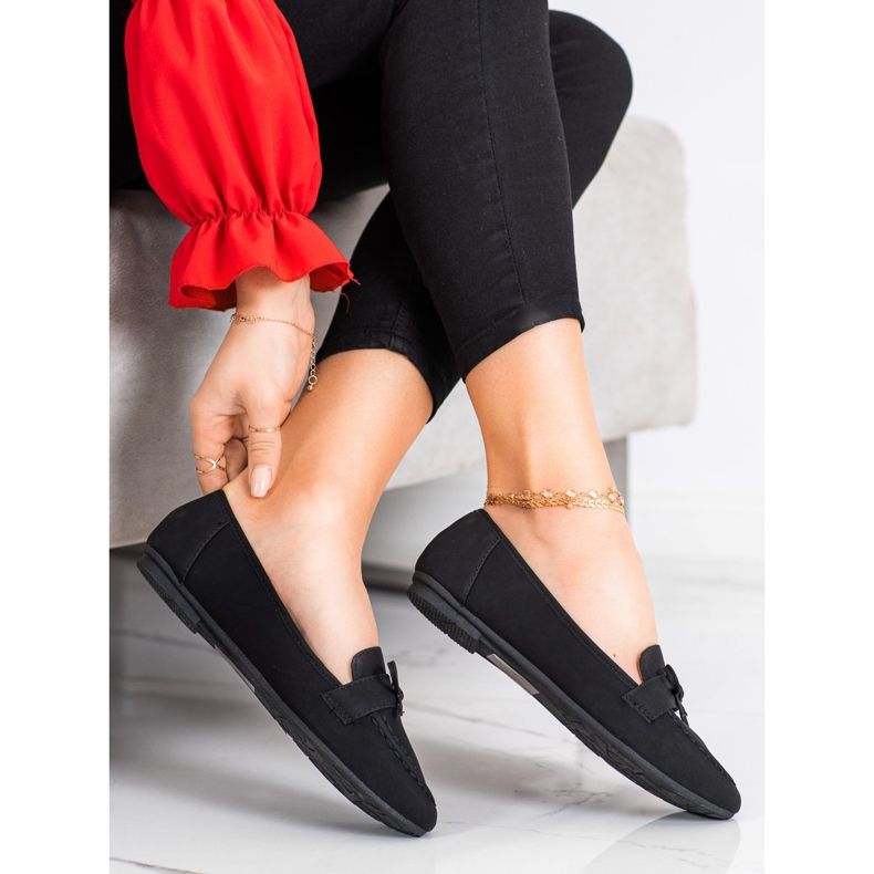 Diamantique Mokré mokasíny černá 1