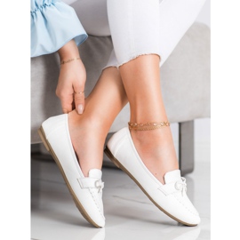 Diamantique Mokré mokasíny bílý 1