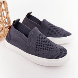 Dětské nazouvací tenisky Big Star HH374104 šedé šedá 2