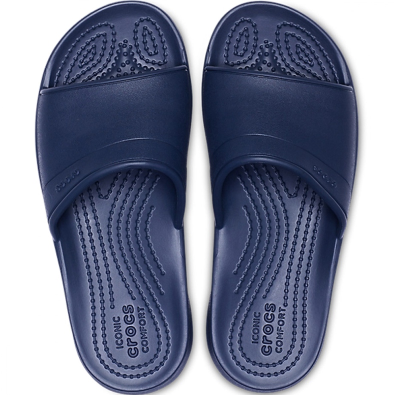 Dětské pantofle Crocs Classic Slide pro děti 204981 410 námořnická modř 2