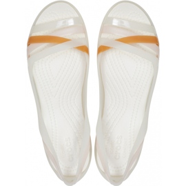 Sandály Crocs Isabella Huarche 2 Flat W bílé 204912 12U bílý 2