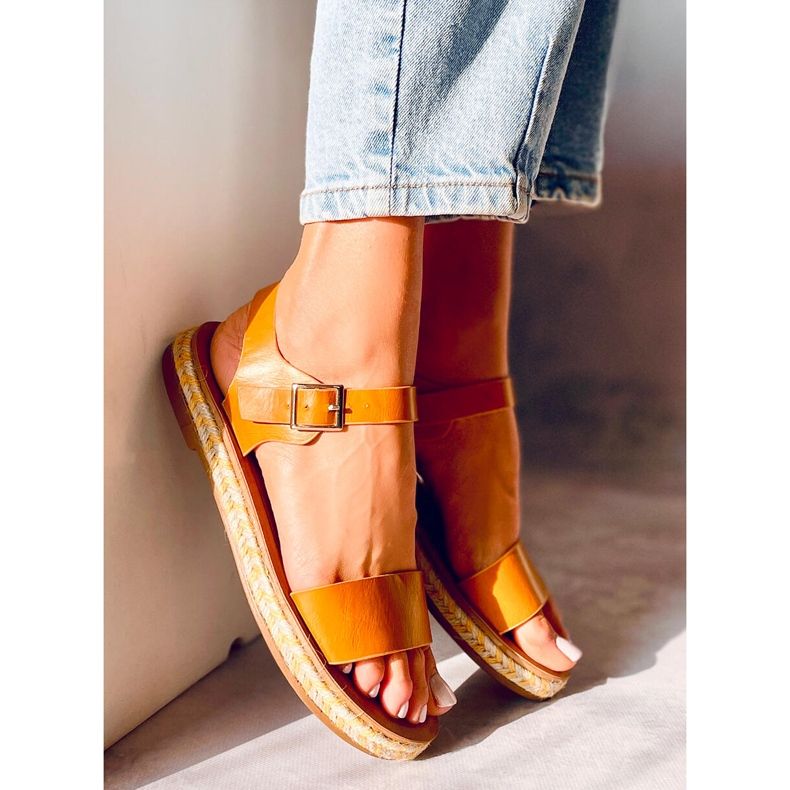 Sandály espadrilles honeyTH005 Yellow žlutá 2