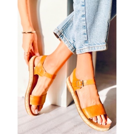 Sandály espadrilles honeyTH005 Yellow žlutá 1