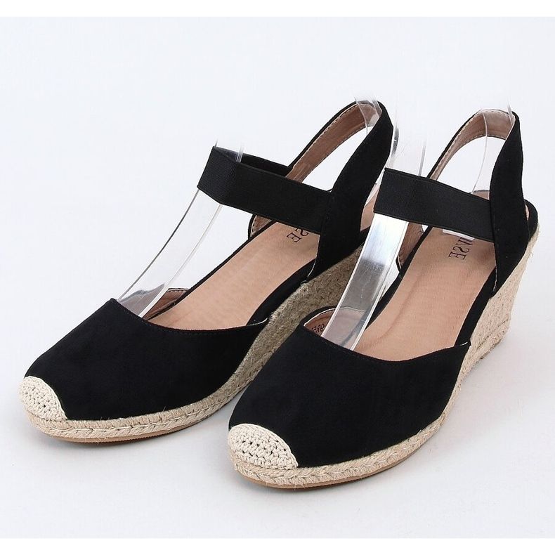 Černé espadrilky na klíncích 9R50 Black černý 1