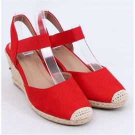 Červené espadrilky na klíncích, červené 9R50 červené červený 1