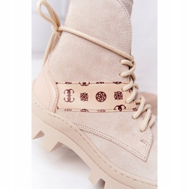 Semišové boty Workery Lewski Shoes 2942-0 Light Beż béžový 1