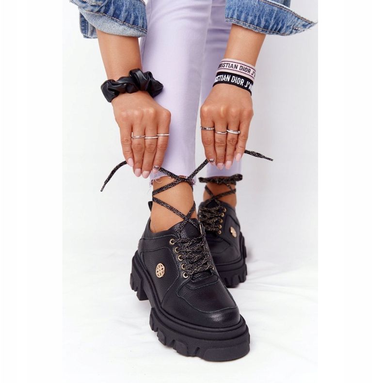 Lewski Shoes Kožené boty Oxfords Lewski 3011-0 černé černá 1