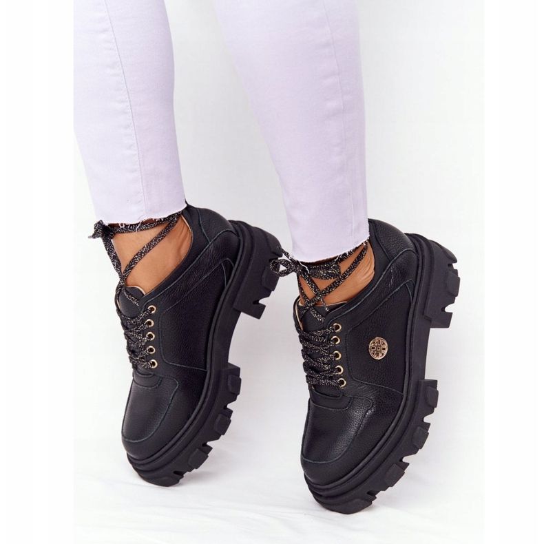 Lewski Shoes Kožené boty Oxfords Lewski 3011-0 černé černý 2