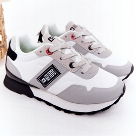 Dětská sportovní obuv Paměťová pěna Big Star HH374168 bílá bílý 2 Dětská sportovní obuv Paměťová pěna Big Star HH374168 bílá bílý 2