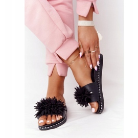 Vinceza 20-30101 černé gumové pantofle s tryskami černá 2