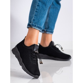 SUPER COOL Černé textilní tenisky černá 1