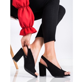 S. BARSKI Vestavěné sandály S.BARSKI černá 2