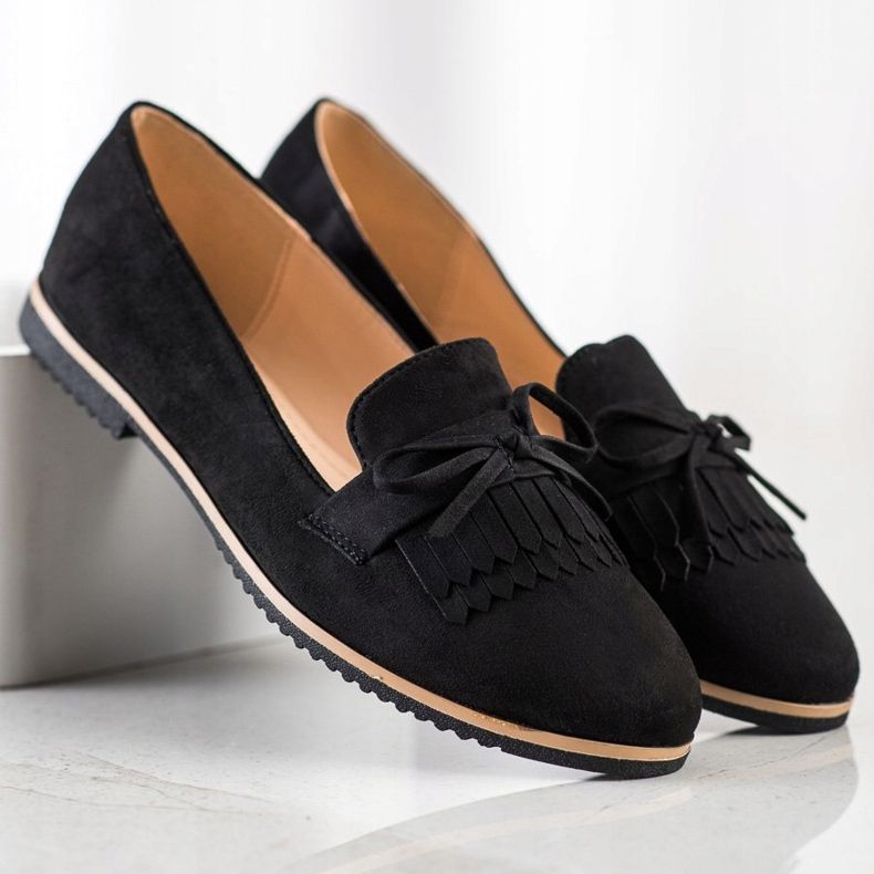 SHELOVET Suede Lords S Mašlí černý 1