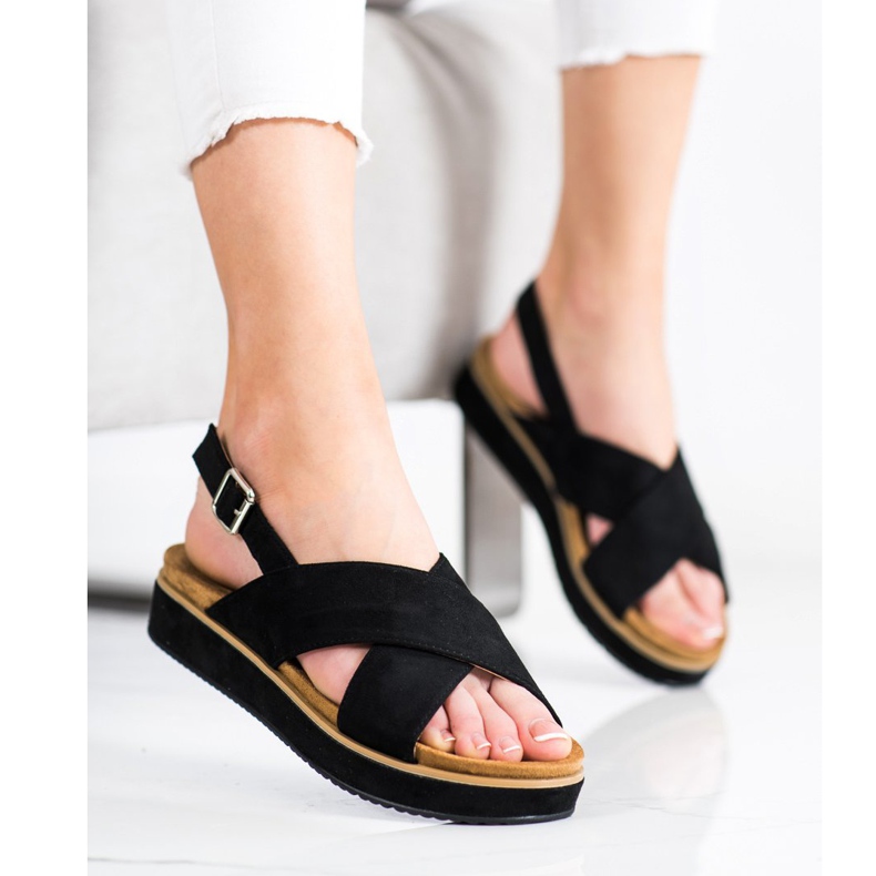 Goodin Černé Sandály Na Platformě černá 2