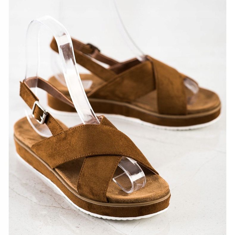 Goodin Hnědé Sandály Na Platformě hnědý 1