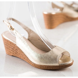 Goodin Neformální klínové sandály zlatý 1