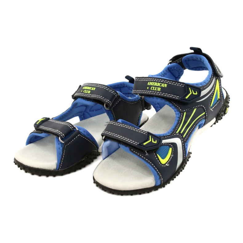 American Club Americká kožená vložka RL23 námořnická modrá modrý zelená 1