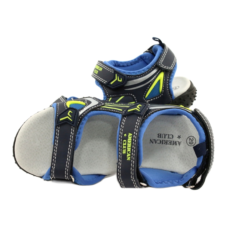 American Club Americká kožená vložka RL23 námořnická modrá modrý zelená 3