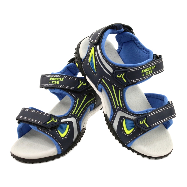 American Club Americká kožená vložka RL23 námořnická modrá modrý zelená 4