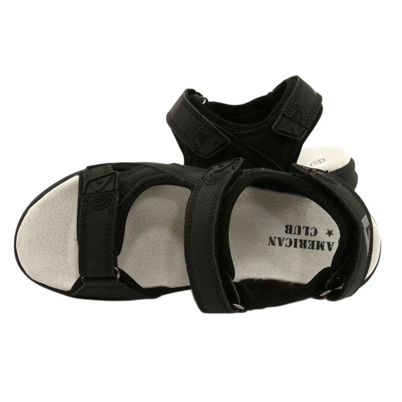 American Club Sportovní sandály Kožená vložka HL09 / 21 Černá 3