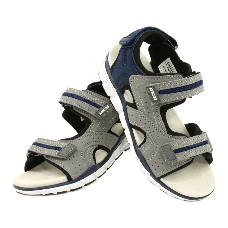 American Club Sports Sports Boys Leather Insert ES33/21 Grey šedá 4