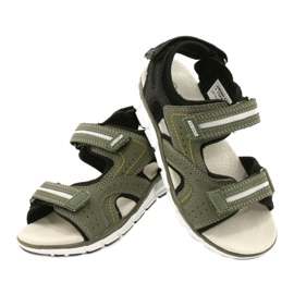 American Club Sports Sports Boys Leather Insert ES33/21 Khaki zelený 5