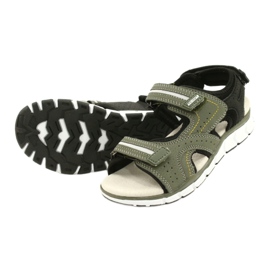 American Club Sports Sports Boys Leather Insert ES33/21 Khaki zelený 3
