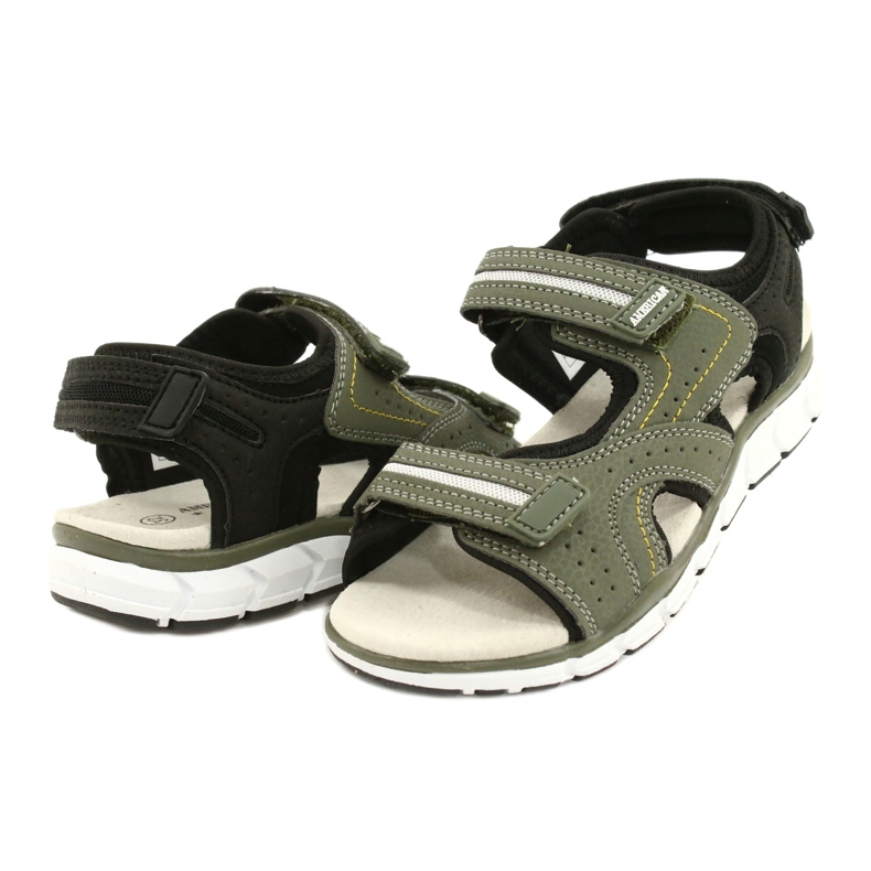 American Club Sports Sports Boys Leather Insert ES33/21 Khaki zelený 2