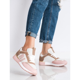 SHELOVET Sportovní obuv se síťovinou růžový 1