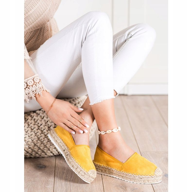 Seastar Espadrilky ze žlutého semiše žlutá 1 Seastar Espadrilky ze žlutého semiše žlutá 1