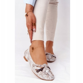 Dámské kožené balerínky Maciejka 01358-44 Dirty Beige béžový 2