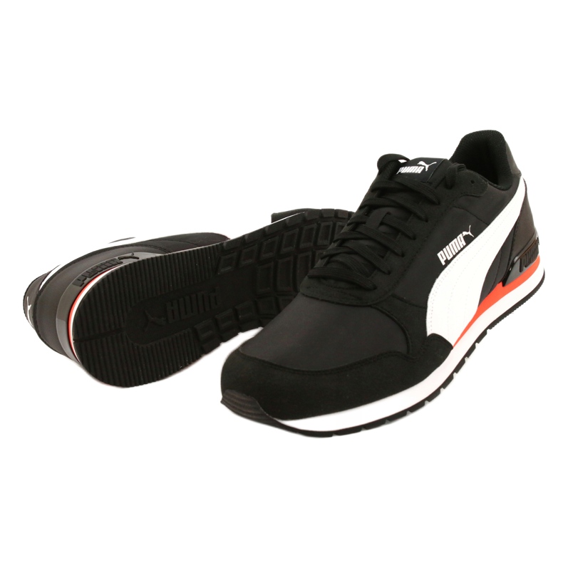 Boty Puma St Runner V2 Nl M 365278 33 bílý černý pomerančový 3
