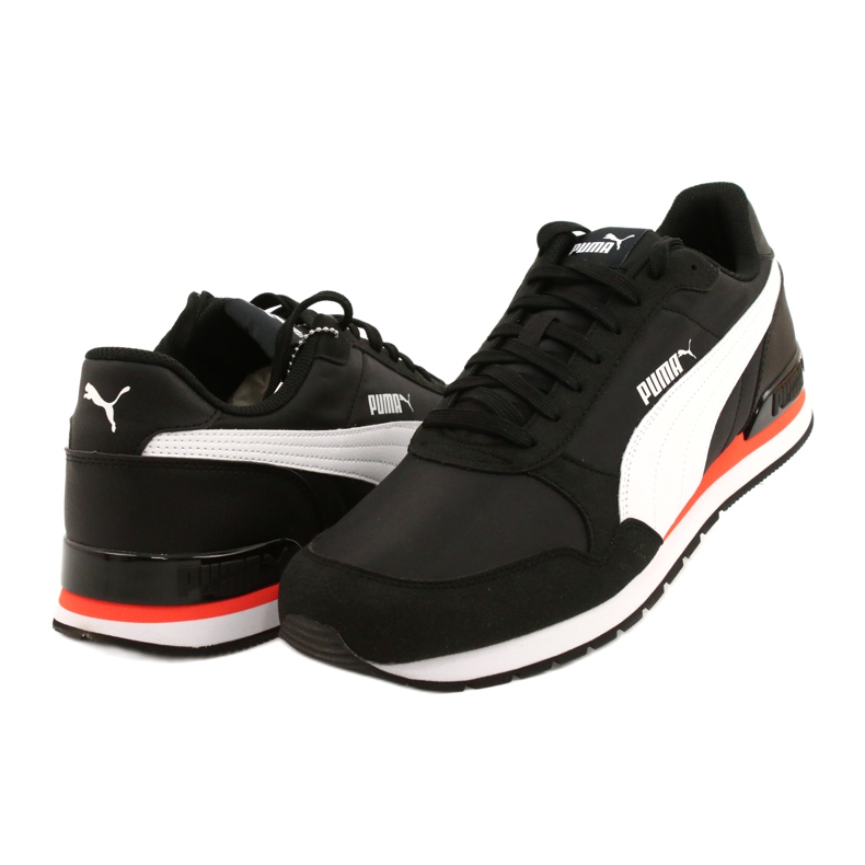 Boty Puma St Runner V2 Nl M 365278 33 bílý černý pomerančový 2